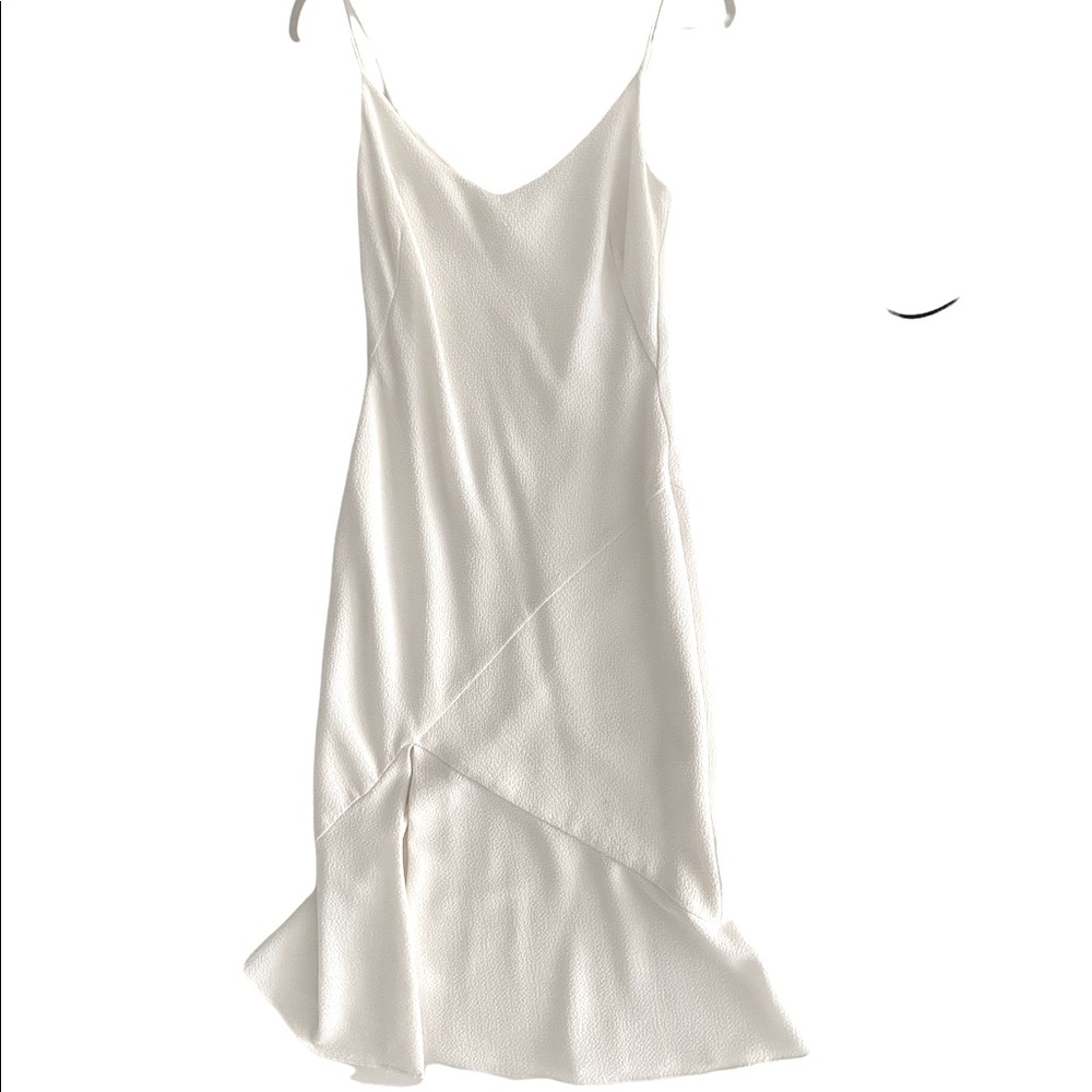 Black Halo side slit cami dress, size 4